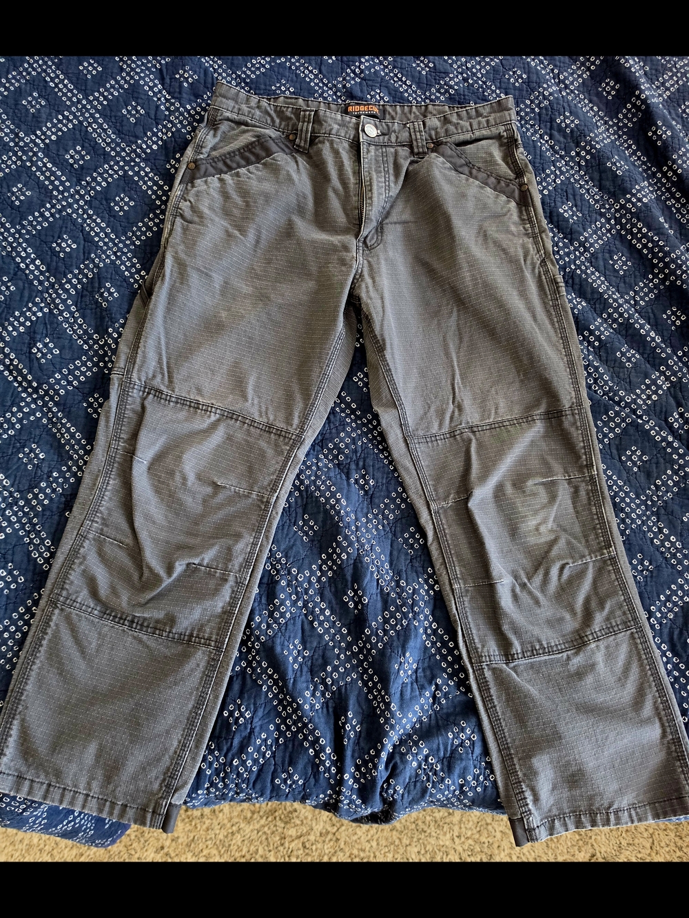 Men's Utility Work Pants in Gray
